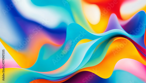 vibrant abstract liquid sha...