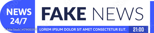 Fake news reporting concept with news 247 banner