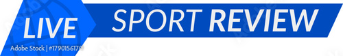 Live sport review screen graphic broadcasting news