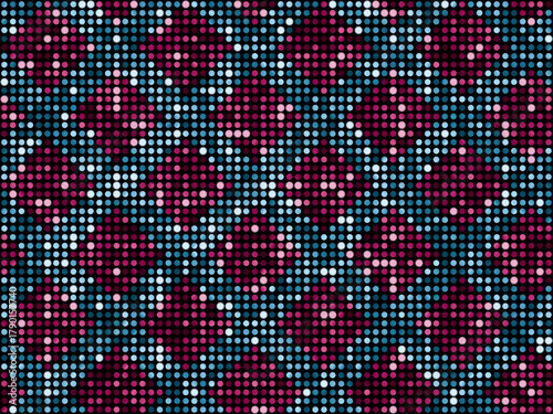 ミラータイル3、ダイヤ柄、5水色