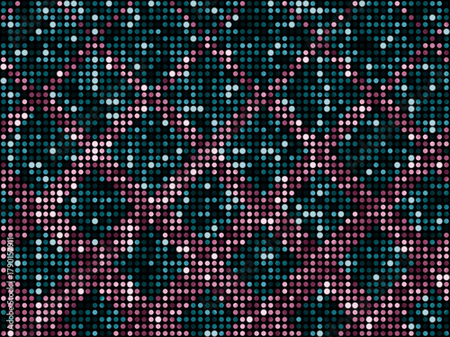 ミラータイル3、ダイヤ柄グラデ、3ピンク