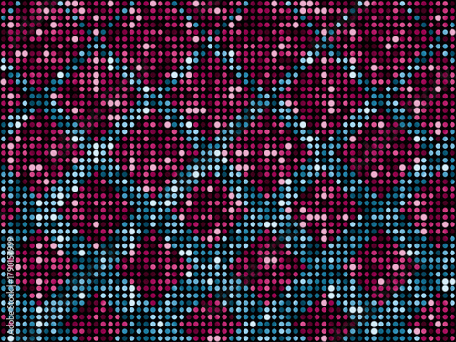 ミラータイル3、ダイヤ柄グラデ、5水色