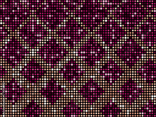 ミラータイル3、ダイヤ柄グラデ、8桃金