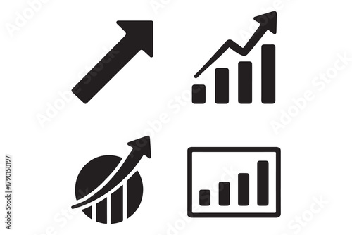 Growth and Progress Chart Icons