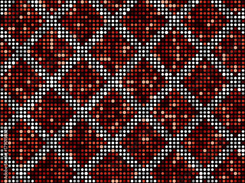 ミラータイル3、ダイヤ柄大、6白