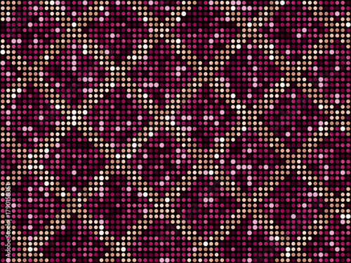 ミラータイル3、ダイヤ柄大、8桃金