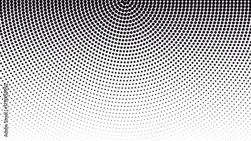 Halftone dot pattern creating a gradient effect