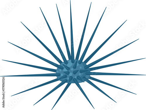 Virus cell coronavirus pandemic with spiky proteins