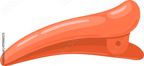 Orange alligator hair clip professional styling tool