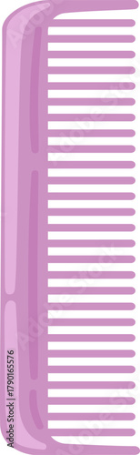 Pink comb representing hair styling and beauty care