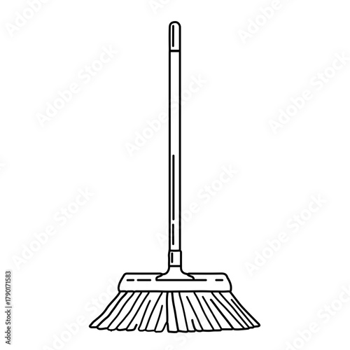 Microfiber mop vector illustration showing modern low-friction cleaning tool for efficient dust and moisture removal on smooth surfaces
