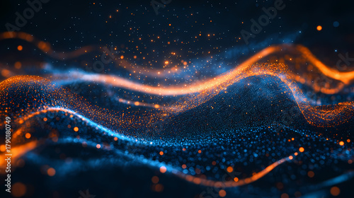 Abstract Digital Wave Patterns