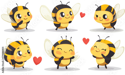 A collection of funny cartoon monster and animal vector icon sets featuring cute baby alien, dog, cat, and owl faces with comic art smiles and fun illustrations