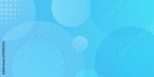 Abstract background, colorful. Blue gradations, circle effect style. Modern background, memphis. Eps 10