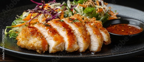 Sliced Chicken Breast with Fried Vegetables