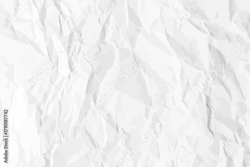 White clean crumpled paper
