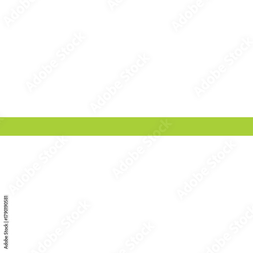Single horizontal bright green line centered on a clean white background representing simplicity and separation