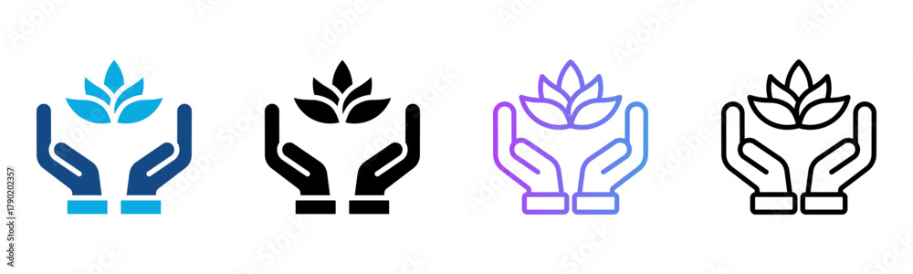 Fototapeta premium Living Well Property Disposition Icon Multiple Style Vector Illustration 