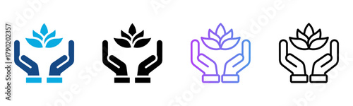 Living Well Property Disposition Icon Multiple Style Vector Illustration
