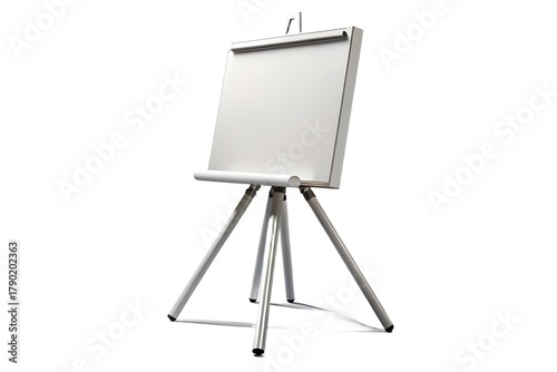 easel with blank canvas