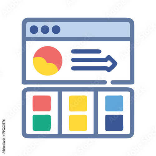 set of colorful buttons with different colors