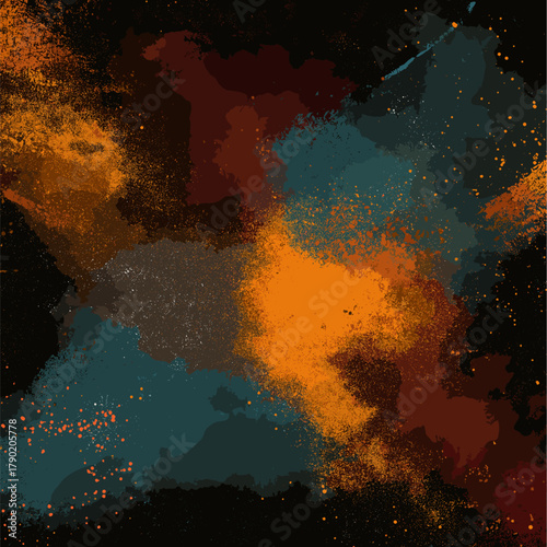 Grunge textured wall surface showing peeling paint and cracks. Vector grunge texture background or wallpaper