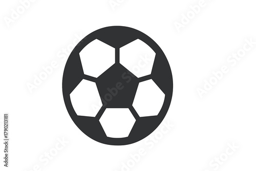 Minimalist black and white soccer ball pattern used for sports and competition graphics