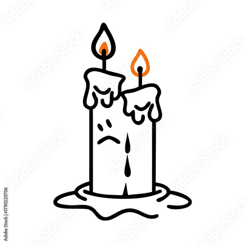burning candle icon