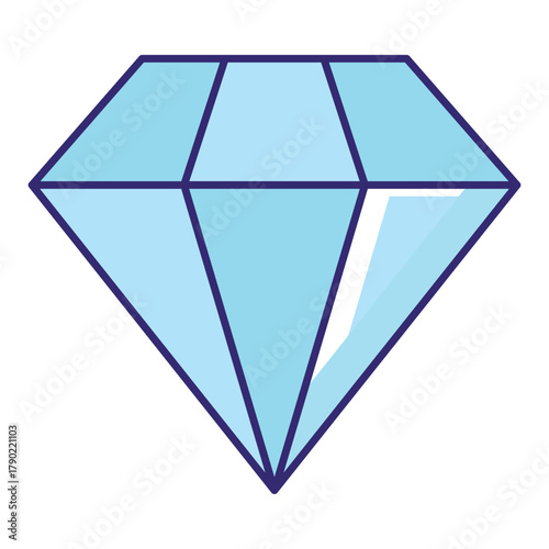 Diamond Vector Icon which can easily modify or edit