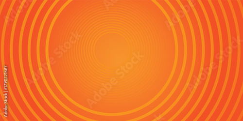 Vector abstract background with dynamic orange waves, lines and particles. vector