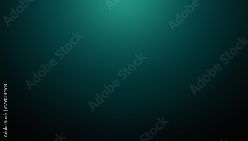 Teal Abstract Background with smooth gradient from dark teal to light aqua creating calm and elegant texture