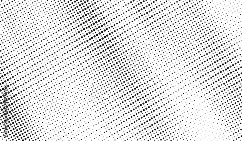 Dotted halftone gradient texture. Vanishing polka dot background. Repeating dots gradation pattern background. Black fading comic pop art overlay backdrop. Halftone raster effect wallpaper. Vector
