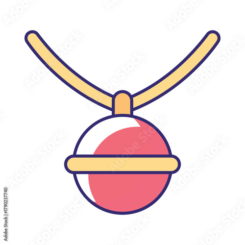 Necklace Vector Icon which can easily modify or edit