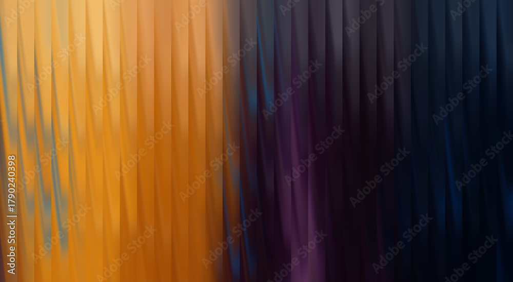Fototapeta premium Abstract art with a striking color gradient of orange, purple, and blue