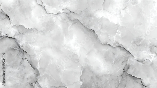 White marble texture with gray veins and translucent areas image
