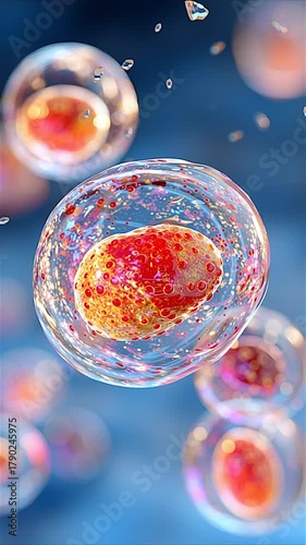 3D visualization of Alpha-Lipoic Acid protecting cells from oxidative stress, scientific molecular motion