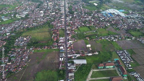 aerial view of city 4k
