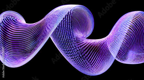 Violet Digital Twist Lines