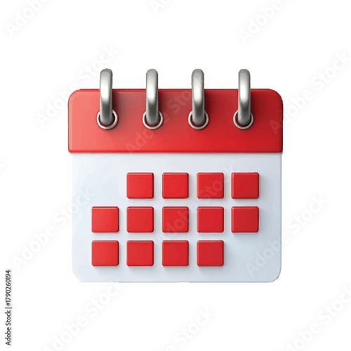 Calendar Icon Schedule, Events, and Important Dates Reminder