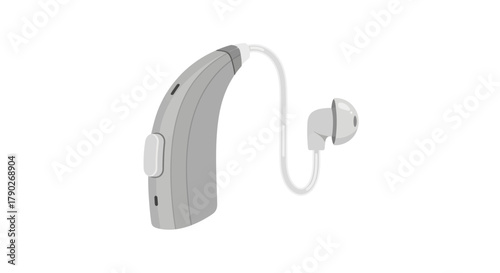 Assistive listening device displaying auditory amplification equipment technology