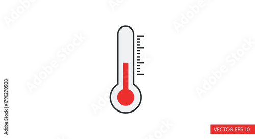 Visual representation of temperature measurement showcasing warmth and indicative scale