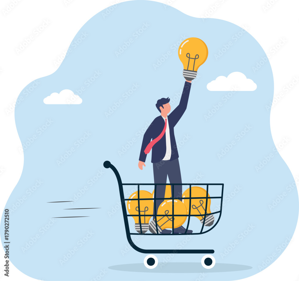 Obraz premium illustration of accelerating business collaboration based on ideas, and innovation 