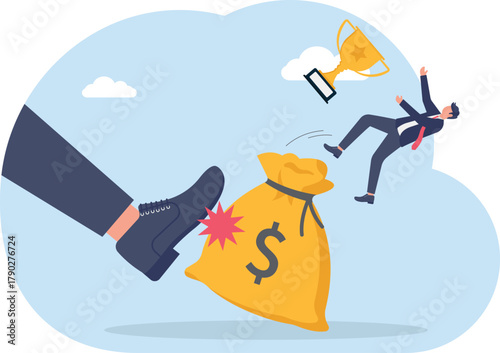 illustration of quality lost due to financial instability
