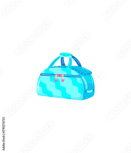 blue bag isolated