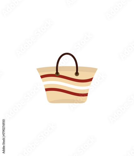 wicker basket on white background