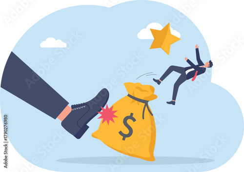 illustration of quality lost due to financial instability
