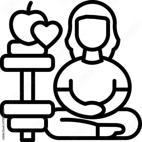 Wellness Program line icon