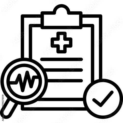 Diagnostic line icon