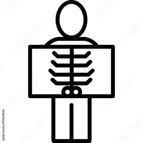Radiology line icon