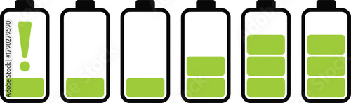 Battery level indicator set